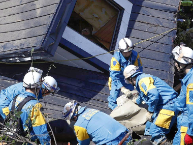 Japan earthquake toll rises to 16; rescue operation underway but hopes fade for survivors with 26 still missing Japan earthquake toll rises to 16; rescue operation underway but hopes fade for survivors with 26 still missing