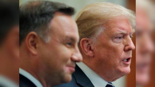 Russia's actions pose threat to peace, stability, says Donald Trump after meeting Polish president Andrzej Duda