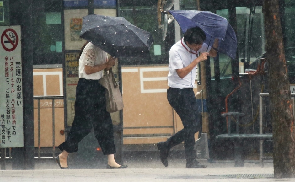 Prime Minister Shinzo Abe had urged people to evacuate early and ordered his government to take all necessary measures to protect residents, after the weather agency warned of landslides, flooding and violent winds, as well as high tides, lightning and tornadoes. Japan is regularly struck by major storms during the summer and autumn. AP