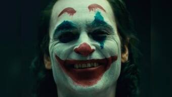 Joaquin Phoenix's Joker look, with clown make-up, shared by director Todd Phillips on Instagram