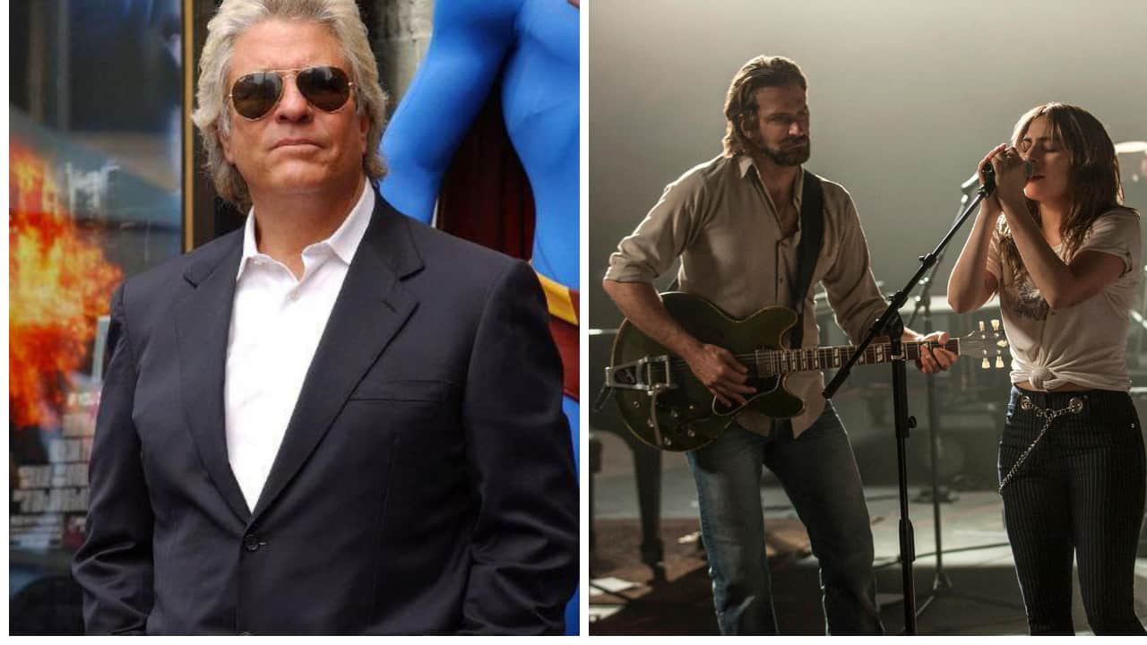 Jon Peters (left); A still from A Star is Born. Facebook/@TodaInEntertainmentHistory