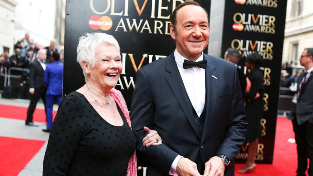 Dame Judi Dench and Kevin Spacey. Image via Facebook