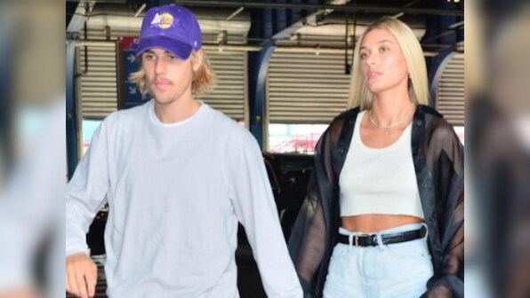 Justin Bieber, Hailey Baldwin spotted behind the scenes during their Vogue cover photoshoot