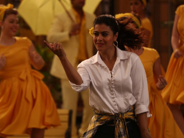Helicopter Eela new song 'Ruk Ruk' traces Kajol in a dream sequence of being the star performer Helicopter Eela new song 'Ruk Ruk' traces Kajol in a dream sequence of being the star performer