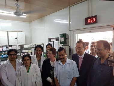 Ban Ki-moon, Gro Harlem Brundtland praise Delhi's Mohalla Clinics project on city visit with Arvind Kejriwal Ban Ki-moon, Gro Harlem Brundtland praise Delhi's Mohalla Clinics project on city visit with Arvind Kejriwal