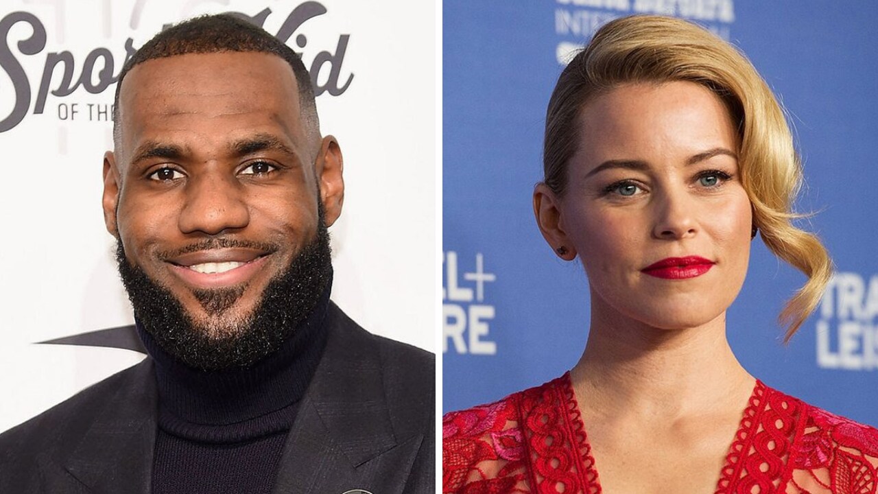 LeBron James (left), Elizabeth Banks. Images from Twitter
