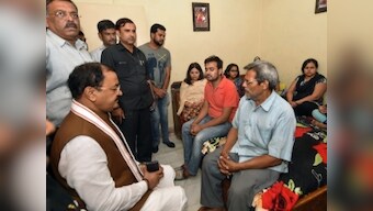 Apple executive Vivek Tiwari killed in Lucknow: Keshav Prasad Maurya visits kin of deceased, assures justice