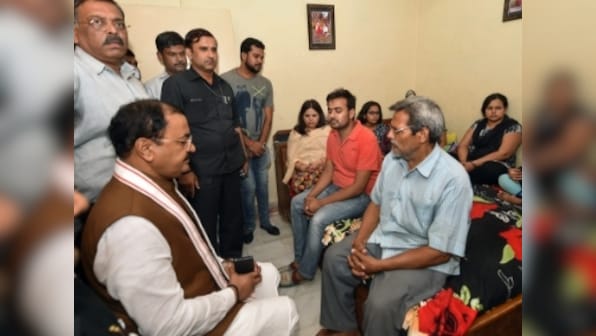Apple executive Vivek Tiwari killed in Lucknow: Keshav Prasad Maurya visits kin of deceased, assures justice