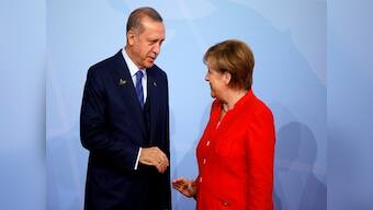 Recep Tayyip Erdogan to hold talks with Angela Merkel amid protests on Turkey president's first State visit to Germany