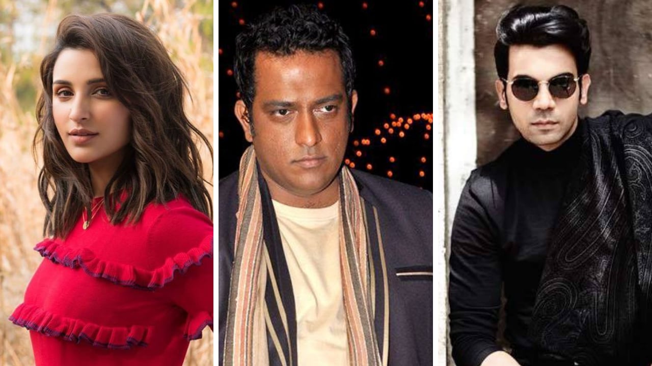 (From left to right) Parineeti Chiopra, Anurag Basu and Rajkummar Rao. Images via Facebook