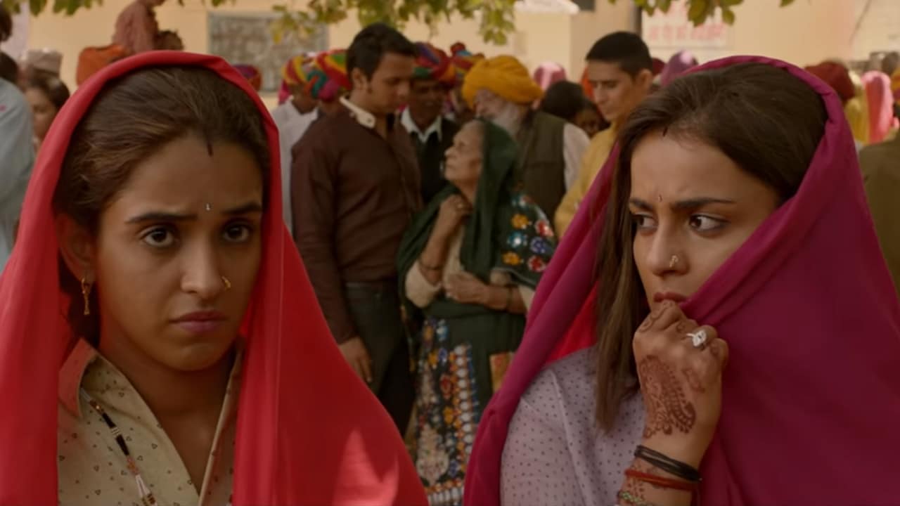 A still from Pataakha trailer. YouTube screengrab: