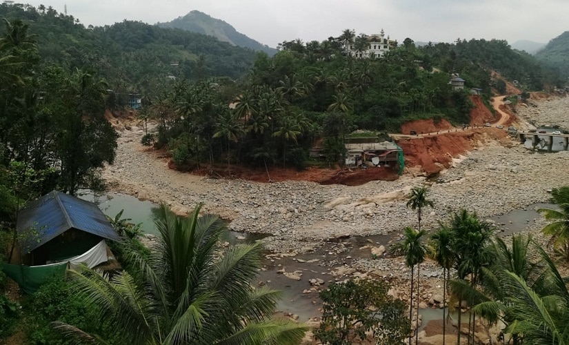 The Periyar river runs dry in Idukki. Image procured by TK Devasia