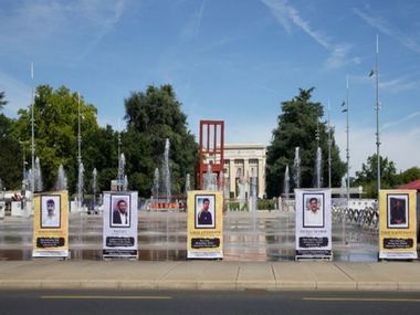Posters appear outside UN office in Geneva highlighting issue of enforced disappearances in Pakistan and PoK Posters appear outside UN office in Geneva highlighting issue of enforced disappearances in Pakistan and PoK