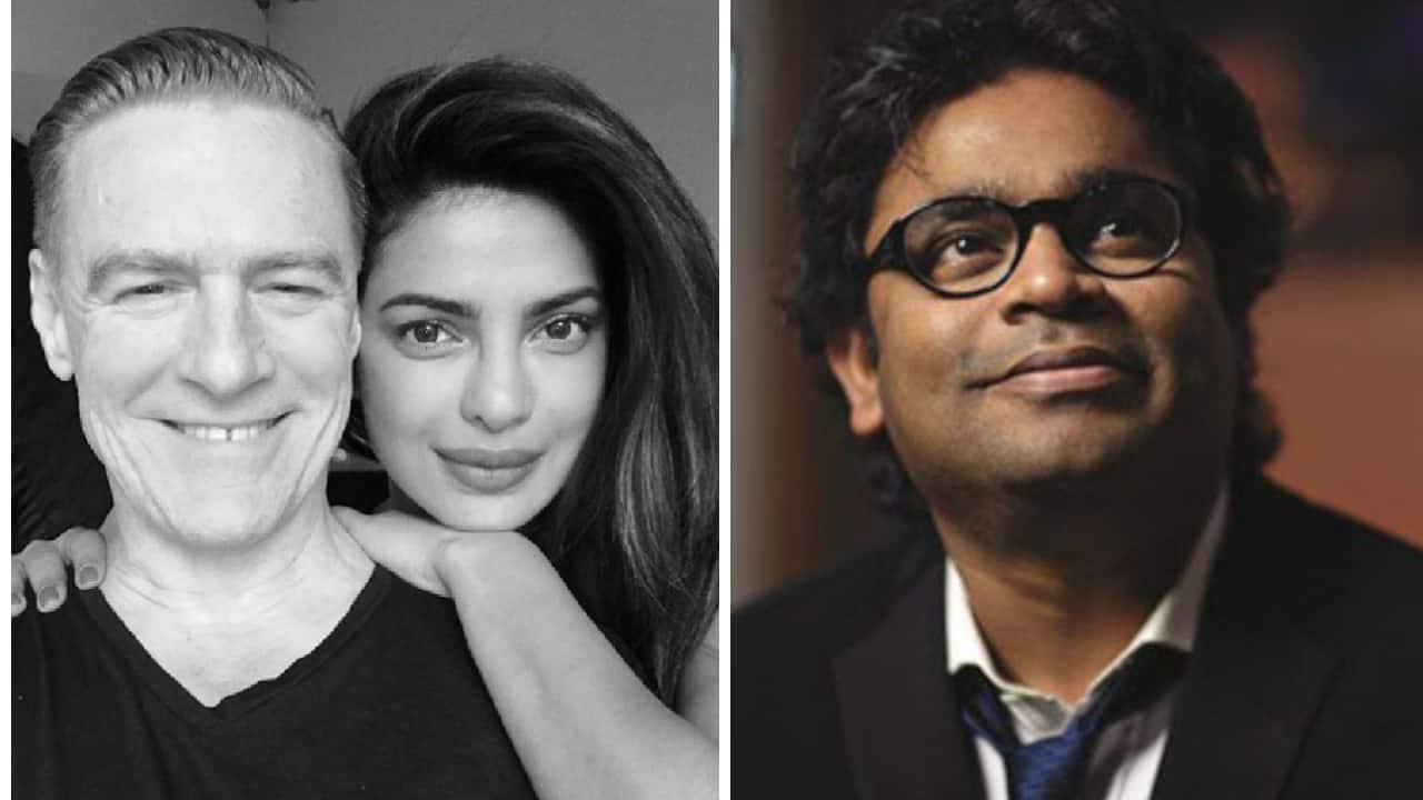 Priyanka Chopra and Bryan Adams (left), AR Rahman. Instagram