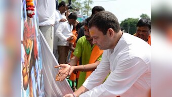 Rahul Gandhi arrives in Amethi for two-day visit; Kanwariyas greet Congress president with posters dubbing him 'Shiv-bhakt'