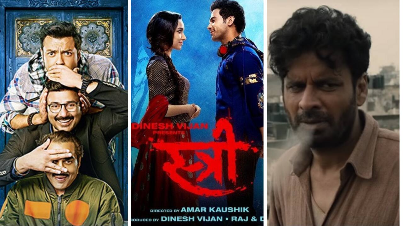 From (left-right) Poster pf Yamla Pagla Deewana: Phir Se, Stree and Gali Guleiyan