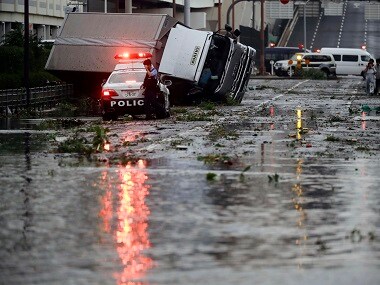 Typhoon Jebi: Two killed as storm batters Japan; evacuation orders issued after weather agency warns of landslides