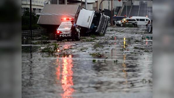 Typhoon Jebi: Two killed as storm batters Japan; evacuation orders issued after weather agency warns of landslides