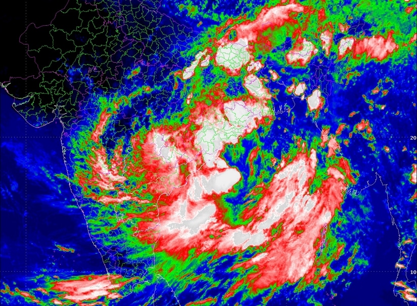 Satellite images as of 2.30 pm. Image courtesy: IMD