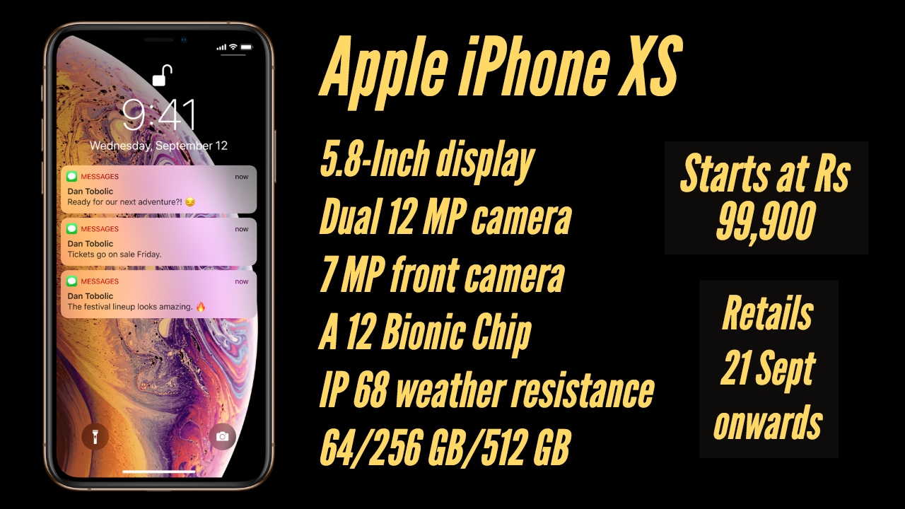 The Xs is basically the S version of the IPhone X.