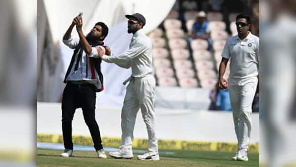 Virat Kohli fan breaches security at Hyderabad stadium to click selfie with Indian captain