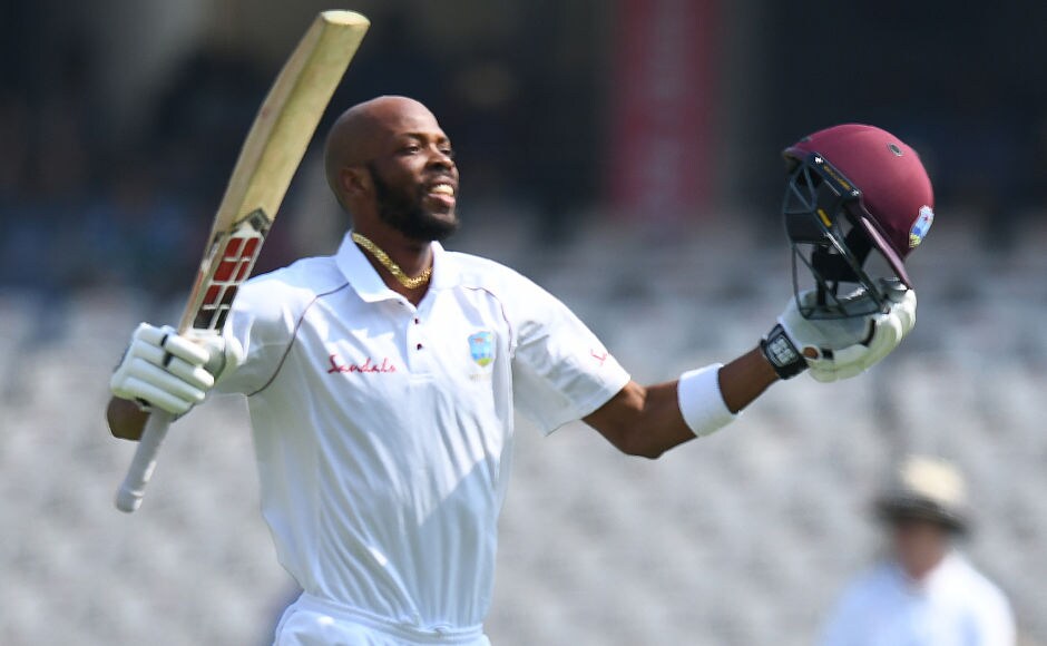 Roston Chase completed fourth Test ton of his career and the second one against India. He took 189 balls to finish his 106-run innings, which helped Windies reach a fighting 311 in the first innings. AP Roston Chase completed fourth Test ton of his career and the second one against India. He took 189 balls to finish his 106-run innings, which helped Windies reach a fighting 311 in the first innings. AP