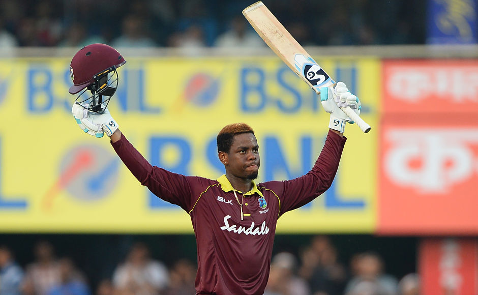 West Indies were struggling at 86 for 3 and this was the time when Shimron Hetmyer came to the crease and started playing fearless cricket. He smashed 106 off just 78 balls to take Windies total to 322 for 8 at the end of 50 overs. AFP West Indies were struggling at 86 for 3 and this was the time when Shimron Hetmyer came to the crease and started playing fearless cricket. He smashed 106 off just 78 balls to take Windies total to 322 for 8 at the end of 50 overs. AFP