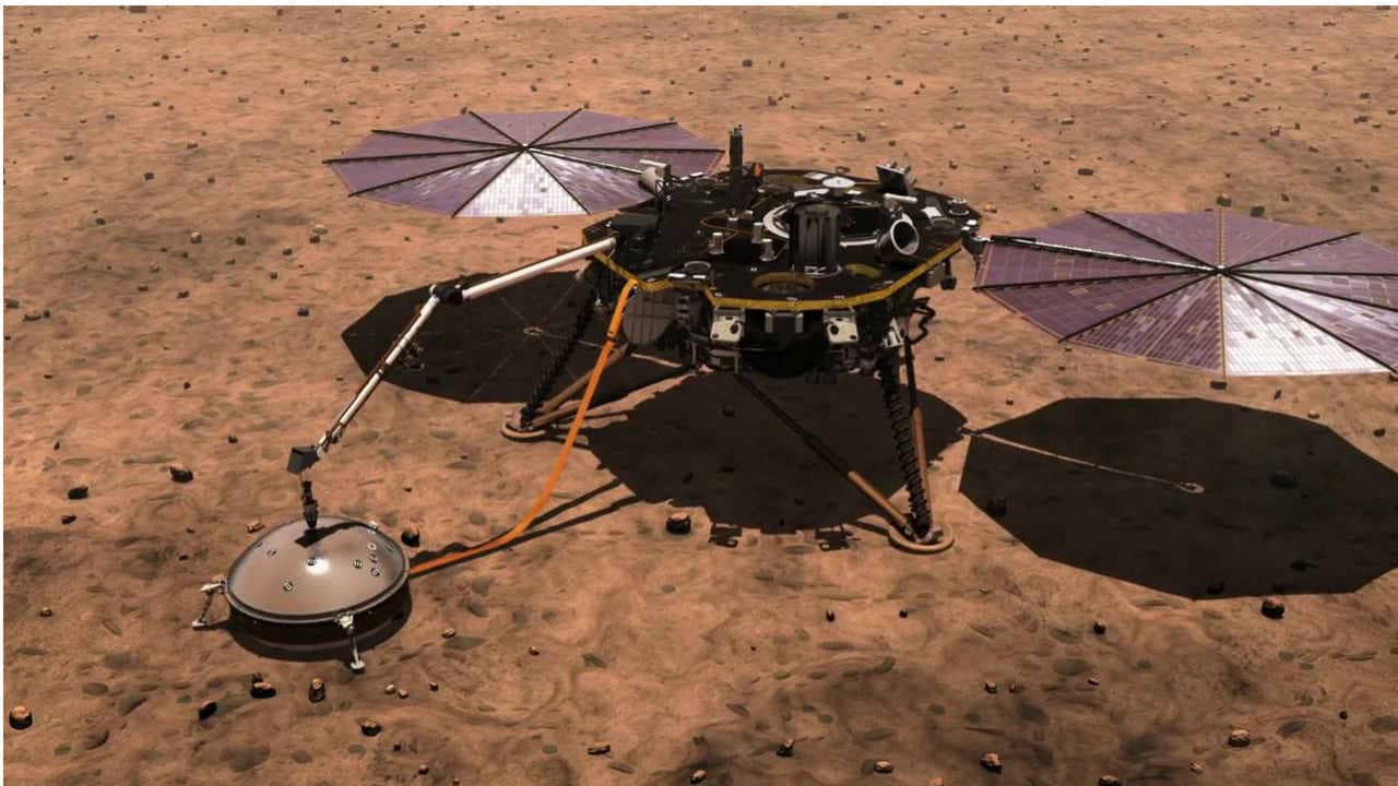 The InSight lander. Image courtesy: NASA