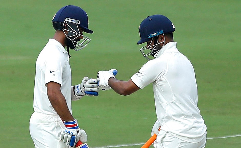 Ajinkya Rahane (75) and Rishabh Pant (85) went back not-out after having weaved a 146-run partnership for the fifth wicket. They will resume the innings for India at 308/4 on day 3, still trailing by 3 runs. AP Ajinkya Rahane (75) and Rishabh Pant (85) went back not-out after having weaved a 146-run partnership for the fifth wicket. They will resume the innings for India at 308/4 on day 3, still trailing by 3 runs. AP