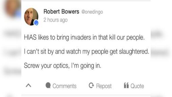 Suspect in Pittsburgh synagogue shooting made anti-Jew remarks on far-right social media platform before attack