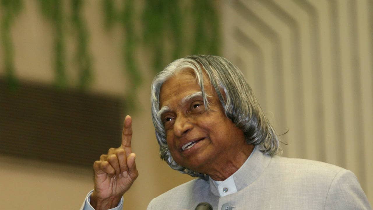 India's former President Kalam speaks during presentation ceremony of 39th Jnanpith Award in New Delhi. Image: Reuters
