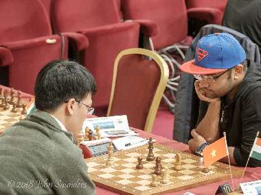 Isle of Man Masters: Arkadij Naiditsch, Wang Hao lead after Round 4; Vidit Gujrathi, Abhijeet Gupta lead Indian charge Isle of Man Masters: Arkadij Naiditsch, Wang Hao lead after Round 4; Vidit Gujrathi, Abhijeet Gupta lead Indian charge