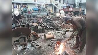 Gujarat migrant crisis: In Bhavnagar's Alang ship breaking yard, it's business as usual for workers from UP, Bihar