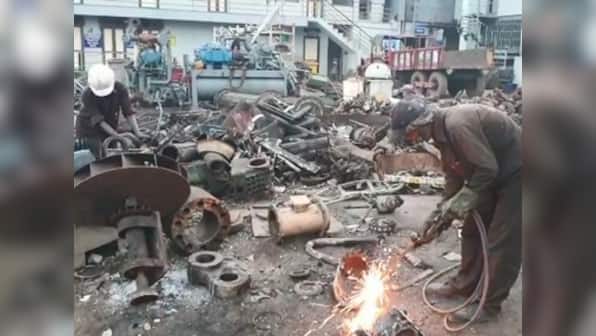 Gujarat migrant crisis: In Bhavnagar's Alang ship breaking yard, it's business as usual for workers from UP, Bihar