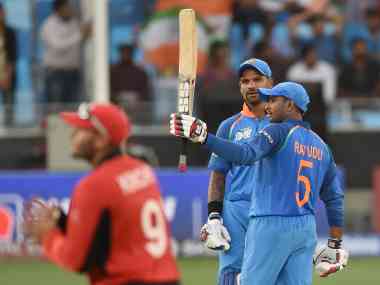 File image of Shikhar Dhawan and Ambati Rayudu. AFP