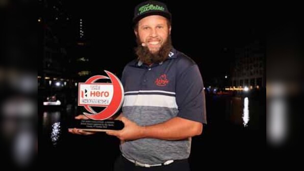 Andrew Johnston gets the better of Paul Dunne to win Hero Challenge in front of vociferous local support at Canary Wharf