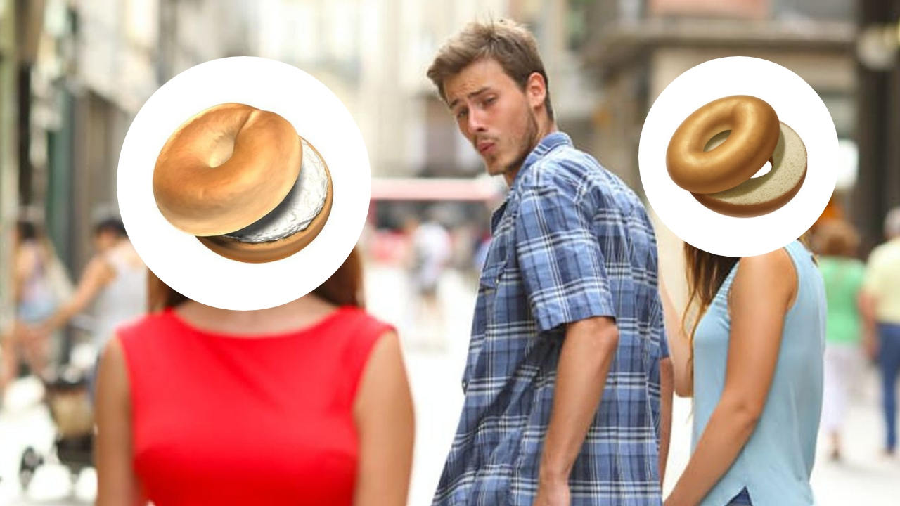 Apple fixes the bagel emoji with cream cheese putting a rest to the outcry Apple fixes the bagel emoji with cream cheese putting a rest to the outcry
