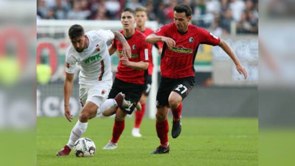 Bundesliga: Fit-again Alfred Finnbogason scores hat-trick on return to guide Augsburg past Freiburg; Eintracht Frankfurt win