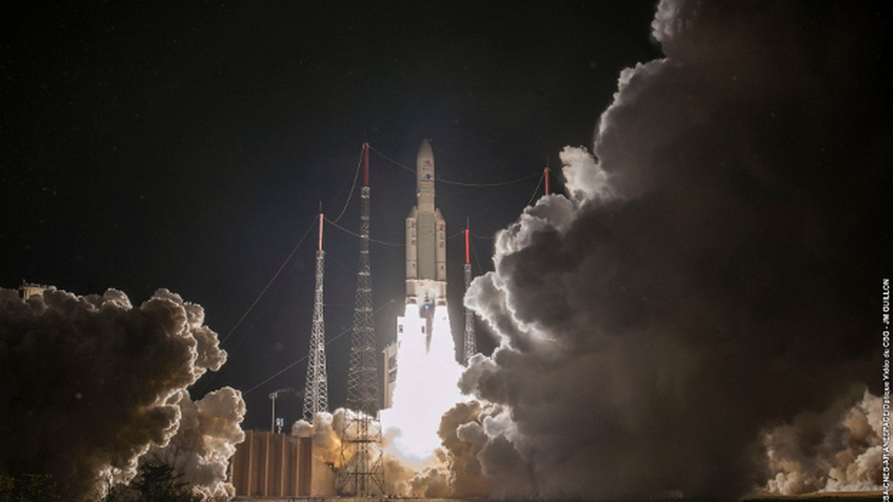 BepiColombo liftoff. Credit: 2018 ESA-CNES-Arianespace