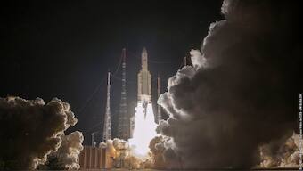 BepiColombo spacecraft launched by ESA and JAXA for a seven year journey to Mercury