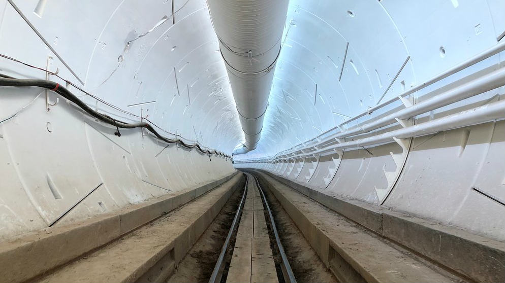 A tunnel built by The Boring Company. Image: The Boring Company website