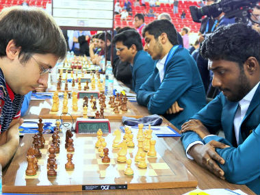 Batumi Chess Olympiad 2018: India draw against Russia in Open category, women share honours with USA Batumi Chess Olympiad 2018: India draw against Russia in Open category, women share honours with USA