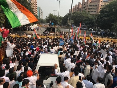 Congress-led Opposition protests in Delhi. Firstpost / Ravishankar Singh