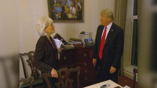 Donald Trump hangs fantasy painting of self with Republican presidents at White House, gets mocked on social media