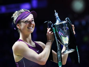 Elina Svitolina defeated Sloane Stephens to win WTA Finals title on Sunday. AFP