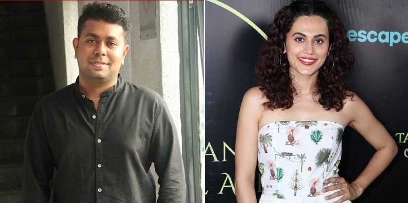 Ashwin Saravanan (L); Taapsee Pannu. Image via Twitter