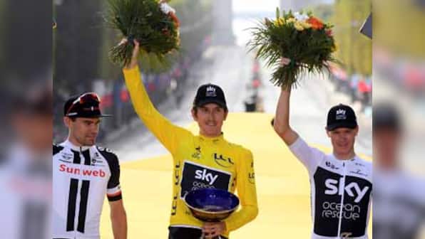 Welsh cyclist Geraint Thomas' Tour de France 2018 trophy stolen from exhibition, say Team Sky