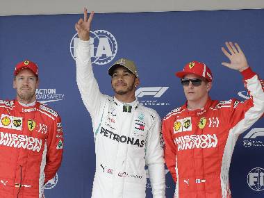 United States Grand Prix: Title-chasing Lewis Hamilton takes pole by just 0.061 seconds in tense qualifying session United States Grand Prix: Title-chasing Lewis Hamilton takes pole by just 0.061 seconds in tense qualifying session