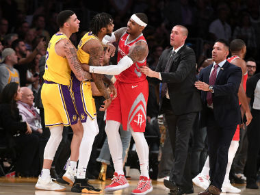 NBA suspends Brandon Ingram, Rajon Rondo and Chris Paul following Los Angeles Lakers-Houston Rockets brawl NBA suspends Brandon Ingram, Rajon Rondo and Chris Paul following Los Angeles Lakers-Houston Rockets brawl