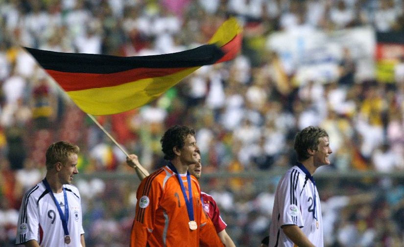 Jens Lehmann reacts after Germany's third place play-off match at the 2006 World Cup. AFP